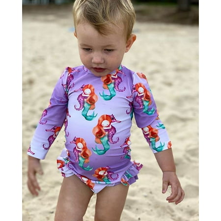 Toddler Baby Girls Swimwear Flamingo Swimsuit One-piece Bikini Set ...