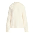 thumbnail image 6 of Scoop Women’s Oversized Cable Knit Sweater, Midweight, Size XS-XXL, 6 of 6