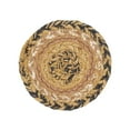 thumbnail image 3 of VHC Brands Kettle Grove, Primitive Jute Coasters, Tan & Black, 4 inch, Set of 6, 3 of 5