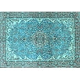 thumbnail image 1 of Ahgly Company Indoor Rectangle Persian Light Blue Traditional Area Rugs, 2' x 3', 1 of 4