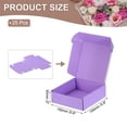 thumbnail image 2 of Uxcell Small Shipping Boxes Corrugated Cardboard Boxes Gift Boxes for Packing Mailing Small Business Boxes Purple 150*150*50mm, 2 of 7
