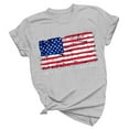 thumbnail image 4 of Harpily 50% Off Clear! Womens Tops Women's Independence Day Printed Short Sleeve T Shirt, 4 of 4
