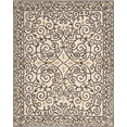 thumbnail image 3 of Safavieh Chelsea Aragon Oriental Wool Area Rug, Ivory/Dark Brown, 9' x 12', 3 of 12