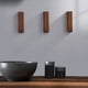 thumbnail image 2 of Ganchos para toallas de madera - Juego de 3 toalleros vintage autoadhesivos Toalleros de madera montados en la pared para decoración del hogar del baño y la cocina - Secado rápido, reduce el, 2 of 5