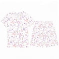 thumbnail image 1 of Tenues et Ensembles pour Filles Pyjamas à Imprimé Animal pour Enfants Manches Courtes Pyjamas d'Été Ajustés Âges 3 à 12, 1 of 2