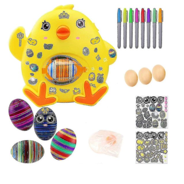 ZHAOCHENG Kit para decorar huevos de Pascua Máquina para dibujar huevos