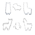 thumbnail image 1 of 6pcs Stainless Steel Cookie Cutter DIY Biscuit Mould Baking Tools Alpaca Shape Baking Mold (Random Pattern), 1 of 9