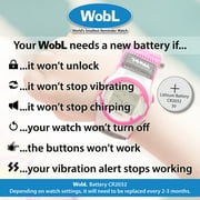 WobL 188813000315 Vibrating Alarm Watch, Purple