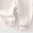 thumbnail image 6 of UYYX Baby Girl Clothes Baby Girls Floral Collar Sleeve Romper Full Snap Crotch Thin Knit Long Sleeve Spring Picnic Outfit(9-12 Months,Light Gray), 6 of 7