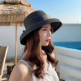 thumbnail image 3 of Sombrero de sol para mujer UPF 50+ plegable protección solar sombrero de verano con corbata JM, 3 of 4