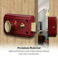 thumbnail image 4 of Guardoinrt Night Latch Deadbolt Rim Lock Household Locks Front House Padlocks Gate Anti-Theft Heavy-Duty Single Mortise Open With Key Type 1, 4 of 9