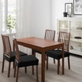 thumbnail image 3 of Chair Seat Covers for Dining Room Set of 2, Stretch Jacquard Removable and Washable Chair Covers, Protector Chair Cushion Black, 3 of 11