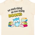 thumbnail image 4 of Inktastic No Such Thing As Too Many Books with Cute Owl Boys or Girls Toddler T-Shirt, 4 of 5