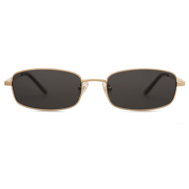 Gafas de sol SOJOS Y2k Rectángulo estrecho SJ1187 dorado/gris UV400