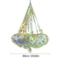 thumbnail image 3 of Tyeign Neon Color Chandelier Lamp Shade Cover, Hanging Pendant Light Decor for Living Room Bedroom Dorm Wedding, Diy Rainbow Film Ceiling Lamp Shade, Easy Clip-On 12 Inch, 1X Neon Film Pendant, 3 of 4