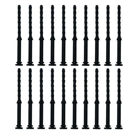 

NUOLUX 20PCS Computer Case Fan Screw Rubber Installation Screw Noise Reduction Screw