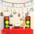 thumbnail image 3 of kreat4joy Two Fast Birthday Decorations, Race Car 2nd Birthday Decorations Two Fast Banner Retro Pastel Racing Car Hanging Swirls Streamer for Boys Girls 2 Years Old Birthday Party, 3 of 7
