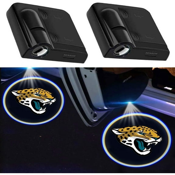 2Pcs for Jaguars Car Door Lights Projector, Universal Car Door Led Projector Lights, Upgraded Car Door Welcome Projector Lights for football All Car Models