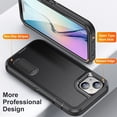 thumbnail image 6 of JTCASES Compatible with iPhone 15 Plus Case Heavy Duty Protective Rugged Phone Case, Full Body Anti-dust Shockproof Drop Proof Armor Durable Cover Case for iPhone 15 Plus 6.7 inch, Black/Black, 6 of 10