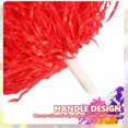 thumbnail image 4 of Agregue emoción a su fiesta de porristas Pompones de porristas rojos para eventos deportivos y disfraces entusiastas, 4 of 5