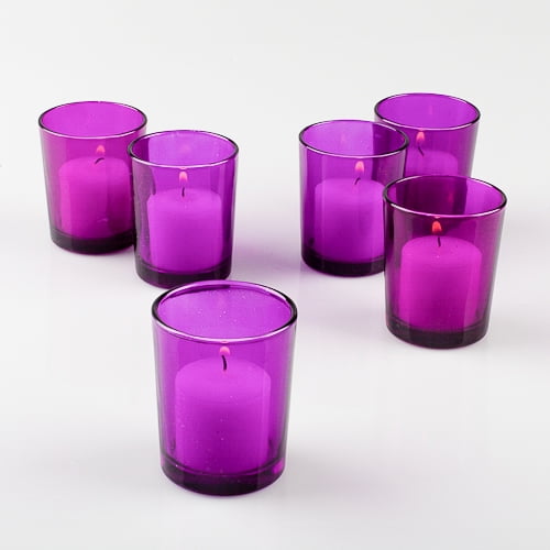Eastland Votive Candle Holder Purple Set of 12