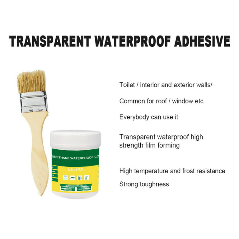 Transparent Waterproof Sealant Sealer Glue Repair Broken Surfaces Brush  Coating Invisible for Toilet Wall Bathroom Floor Tiles Outdoor 