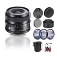 thumbnail image 1 of Sigma 24mm F/3.5 DG DN Contemporary Lens for Sony E (404965) Bundle: 3-Piece Filter Kit, Lens Pouch, Full Cleaning Kit, Lens Cap Keeper, Lens Hood, Magnetic Metal Cap, Front and Rear Caps, 1 of 7