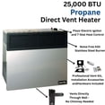 thumbnail image 3 of Comfort Glow Direct Vent Propane Heater, 25,000 BTU Wall Mount 750 sq ft - DVP25, 3 of 12