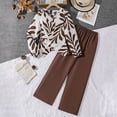 thumbnail image 6 of KPOPLK Toddler Baby Girl Clothes Fall Winter Outfits 1T 2T 3T 4T Ruffle Sleeve Crew Neck Sweatshirts Flare Pants Set 12Months-4 Year Size 11-12 Years, 6 of 9