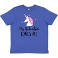 thumbnail image 3 of Inktastic Godmother Loves Me Unicorn Girls Youth T-Shirt, 3 of 5