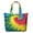 Colorful Tie Dye Pattern-3, variant on Colorful Tie Dye Pattern Large Weekend Travel Bag, Canvas School Handbag with Zipper & Pockets, Airline Friendly for Travel Work School,22” X 12" X 18"