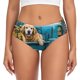 thumbnail image 1 of Balery Vintage Pickup Sunflower Dog Ropa Interior de Algodón para Mujer con Dibujo – Braguitas Cómodas y Elásticas, Estilo Clásico-4X-Large, 1 of 6