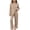 Brown, variant on BXJX Girls Outfit Sets Size 10-12, 2 Piece Soft Long Sleeve Button‑Front Fall Winter Loungewear Sets Green