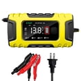 thumbnail image 2 of jiaping Battery Charger Battery Maintainer Fully Automatic with Display Trickle Charger Yellow, 2 of 9