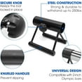 thumbnail image 2 of Yes4All Double D Grip Landmine With Knurl Handle Black, 2 of 6