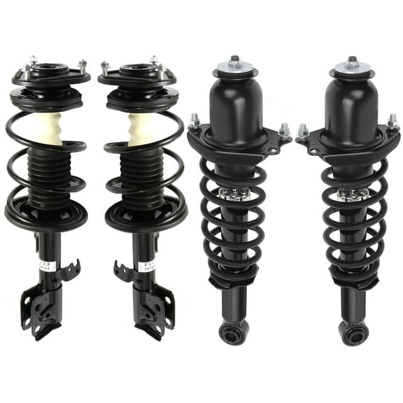 cciyu Complete Struts Shock Absorbers Front and Rear Fits for 2011-2013 for Toyota Corolla 472598 482598 172599R Quick Struts Assembly