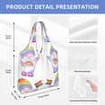 thumbnail image 3 of Vsdgher LGBT Gnomes Print canvas Tote Bag, Lightweight Cloth Bags, Suitable for shopping, groceries, travel, 3 of 4