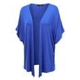 thumbnail image 2 of Made by Johnny Women's Kimono Style Short Sleeve Dolman Cardigan M ROYAL_BRITE, 2 of 6