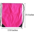thumbnail image 2 of 10 Colors Drawstring Backpack Bags Sack Pack Cinch Tote Sport Storage Polyester Bag for Gym Traveling, 2 of 6