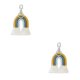 thumbnail image 4 of Qarigey Llaveros de arcoíris tejidos, regalos de joyería, decoración colgante exquisita, adorno de llavero, bolso colorido DIY, abalorio Amarillo 2Conjunto, 4 of 6