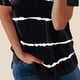 thumbnail image 4 of Minnieouse Top extragrande con cuello cómodo y ligero para verano Tops extragrandes con cuello estampados a rayas Prendas para la parte del cuerpo Rosa METRO, 4 of 5