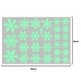 thumbnail image 2 of Party Electrostatic Snowflake Stickers, Fluorescent Glow Sticker, Window Christmas Decorations, 2 of 5
