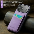 thumbnail image 5 of for iPhone 17 Pro Case for Women Girls, Premium PU Leather Wallet Case with Card Slots on Back Flip Protective Case for iPhone 17 Pro Phone Case - Purple, 5 of 8