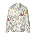 thumbnail image 3 of Kll Colorful Mushrooms And Plants Print Men'S Women’s Upf 50+ Sun Protection Outdoor Hoodie Jacket Long Sleeve Fishing Hiking Performance Shirt- Large, 3 of 8