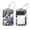 multicolored 4, variant on PhooArto 2 Pcs Luggage Tags, Purple Gold Marble Texture Privacy Cover ID Label with Stainless Steel Loop and Address Card for Travel Bag Suitcase