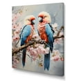 thumbnail image 2 of Designart "Whispered Tropical Secrets By A Parrot" Parrot Canvas Wall Art, 2 of 7