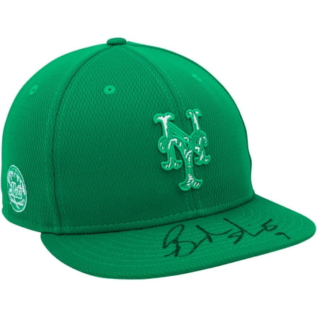 Brandon Nimmo New York Mets Autographed Player-Worn Green Cap from the 2023 MLB Season - Fanatics Authentic Certified