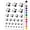 Black, variant on Twinkling Stars Glitter Shimmer Water Resistant Temporary Tattoo Set Fake Body Art Collection - Black