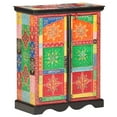 thumbnail image 1 of vidaXL Hand Painted Sideboard 60x30x75 cm Solid Mango Wood, 1 of 5