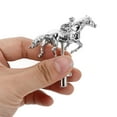thumbnail image 3 of DRAFIDEEP Silver Alloy Metal Horse Figurine Durable Design for Board Games, 3 of 7